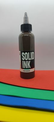 Encre organique Brown foncé 30ML 260ML de tatouage d'encre solide de Vegan non toxique