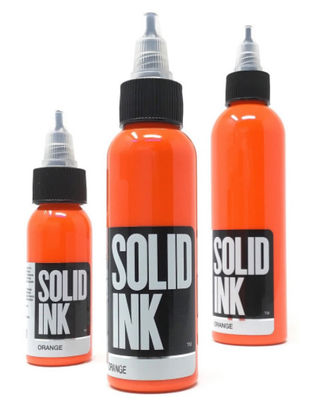 Encre orange 30ML 60ML 120ML 260ML de tatouage de corps solide d'encre de tatouage de colorant permanent pur de maquillage