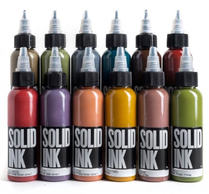 Le micro d'encre de tatouage d'encre solide de 60ML 120ML pigmentent brun clair