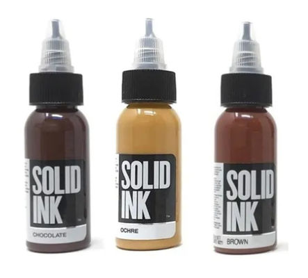 Colorant organique permanent pur de tatouage du colorant 30ML 60ML 120ML 260ML de maquillage d'encre solide de tatouage de Brown