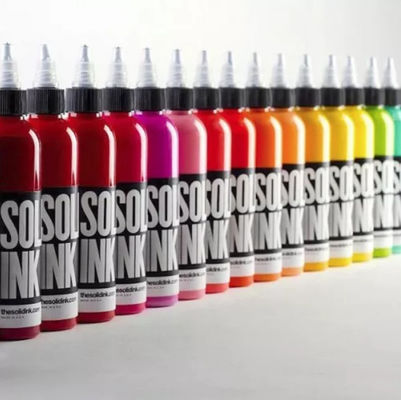 Les couleurs non dangereuses tatouent le colorant d'encre 30ML solide 60ML avec de la glycérine