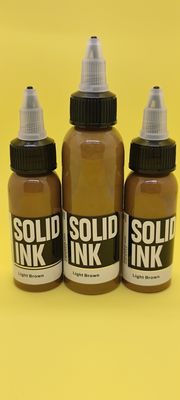 Encre brun clair de tatouage de tatouage de 60ML 120ML de colorant micro solide d'encre