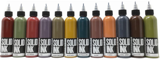 Le micro d'encre de tatouage d'encre solide de 60ML 120ML pigmentent brun clair