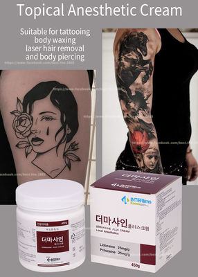la crème actuelle du lidocaïne 450G/crème engourdissante pour le visage Microneedling tatouent le maquillage permanent
