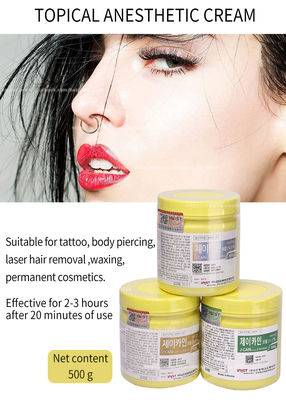 15,6% 29,9% J CAIN Numb Anesthetic Cream couleur stable de crème de lidocaïne de tatouage de 500 grammes pour le tatouage