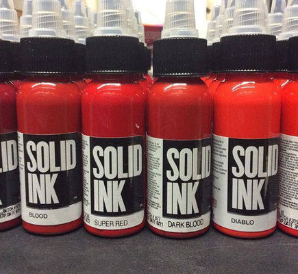 Regard naturel permanent du colorant 30ML 60ML 120ML 260ML de maquillage d'encre rouge micro de tatouage