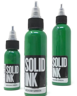 Matières végétales pures vertes moyennes d'encre de tatouage d'encre solide d'aerographe de 30ML 60ML
