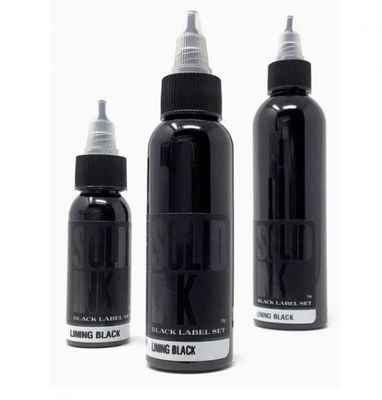 Revêtement du colorant pur provisoire 120ML 260ML d'encre de tatouage d'encre solide de corps noir