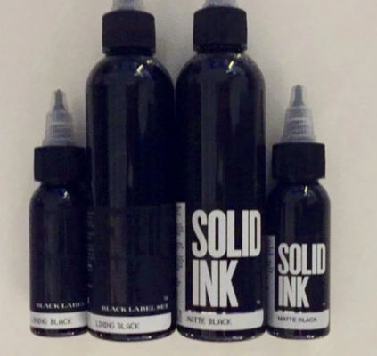 Encre de Matte Black Solid Ink Tattoo un 30ML de coloration plus rapide 60ML pour le maquillage permanent
