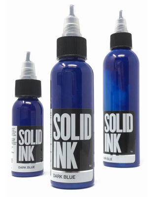 Colorant organique bleu-foncé de l'encre 30ML 60ML 120ML de tatouage d'encre solide
