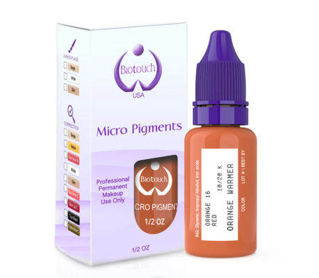 Sourcil permanent d'approvisionnements de Microblading de maquillage de couleur orange de colorant de Biotouch MicrGel polishgment ombrageant MicrGel polishgmentation