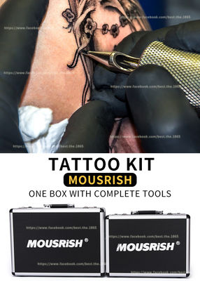 Taille moyenne d'outils complets de Kit Mousrish One Box With de tatouage et boîte de grande taille de tatouage