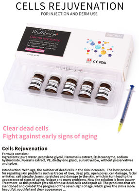L'ensemble anti-vieillissement 5pcs/set de sérum d'utilisation d'injection d'essence de sérum de rajeunissement de cellules soutient l'hydratation et la fermeté de peau