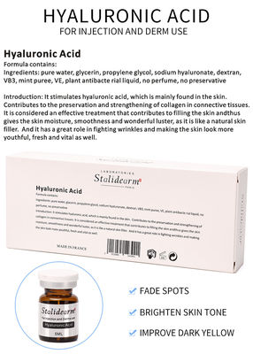 La jeunesse originale d'acide hyaluronique de Stalidearm que l'injection de sérum emploient l'essence matérielle sûre a placé l'effet naturel pour un plus jeune visage