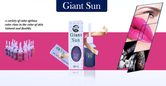 Encre originale 20ml de tatouage de colorant semi permanent de maquillage de GV pour le tatouage de lèvre de sourcil